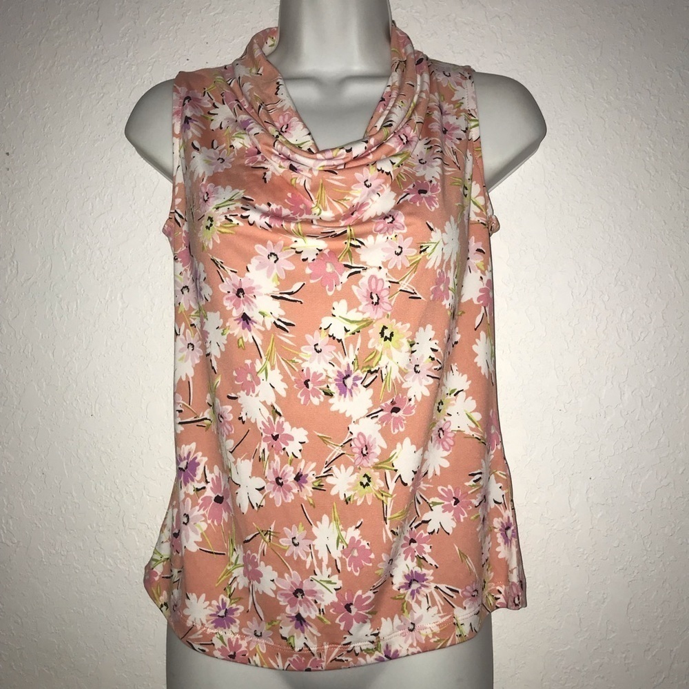 2/$20 Bye Option Draped Neck Stretch Sleeveless Top XSP